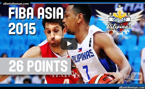 WATCH: Jayson Castro's 26 Points vs Iran (VIDEO) - FIBA Asia 2015