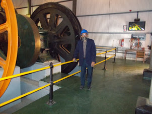 At the massive "Crown Mine" Lift Machinery.