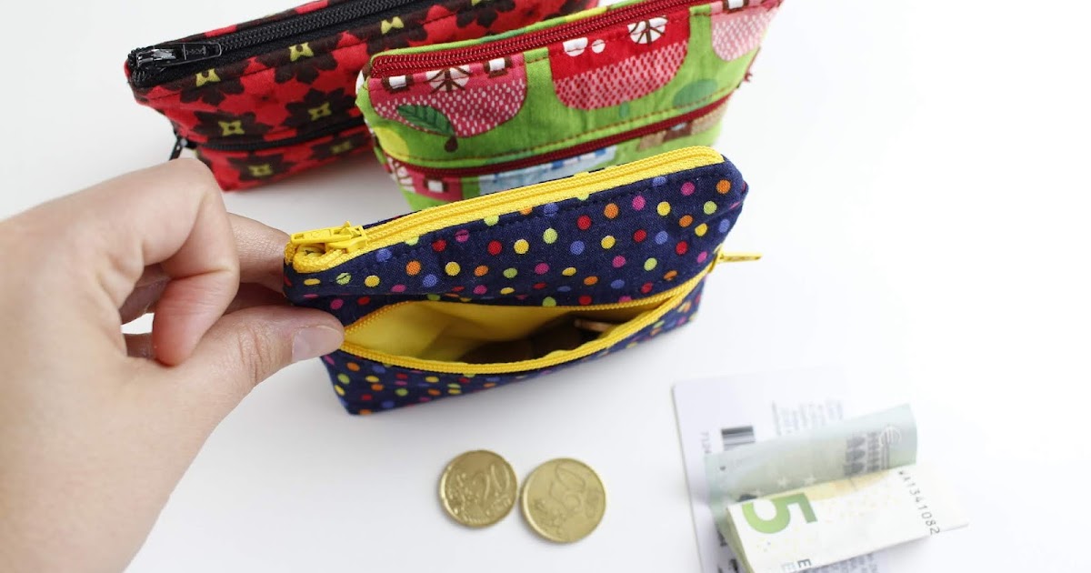 Srta.Pizpiretta: Diy: Monedero de tela con cremalleras. Muy fácil.