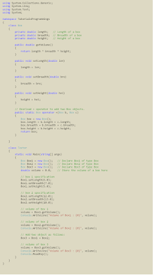 Example C# Operator Overloading