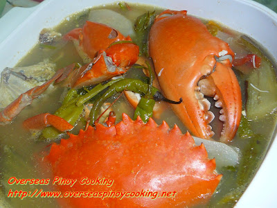 Sinigang na Alimango, Crab Sinigang