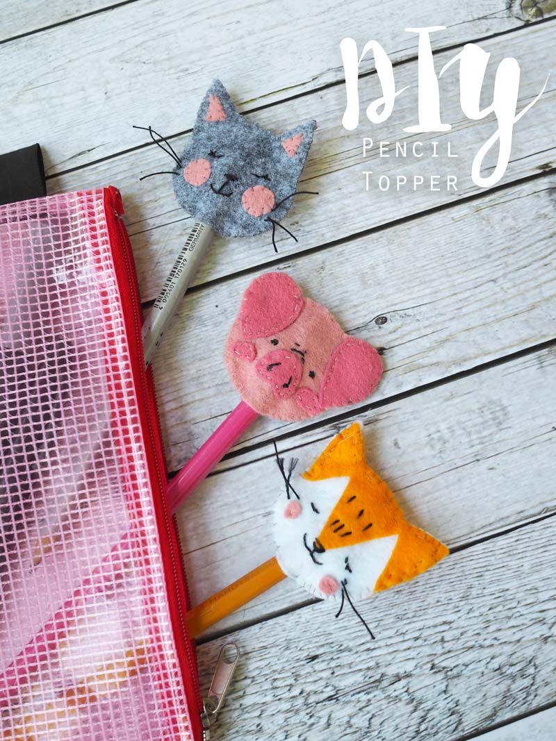 KuneCoco • DIY • tierisch süße Pencil Topper aus Filz KuneCoco • DIY • tierisch süße Pencil Topper aus Filz