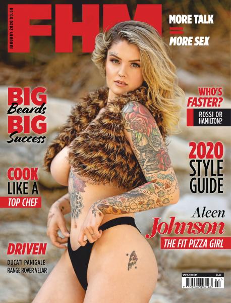 FHM USA – January 2020 cover feature beautiful Aleen N. Johnson