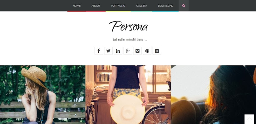 Persona Free Blogger Template