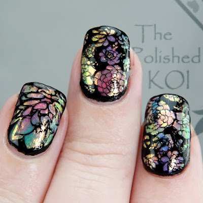 Rainbow Opal Nail Art TONIC, FUN, Succulents