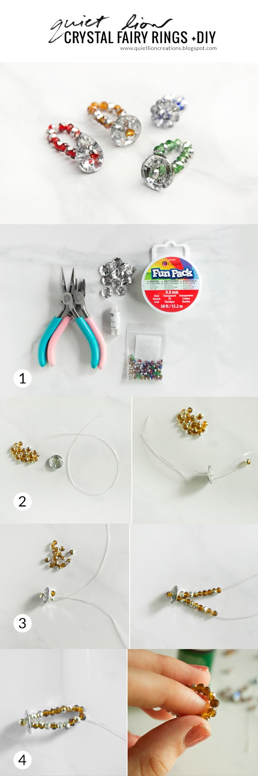 crystal fairy rings +diy – Quiet Lion Creations