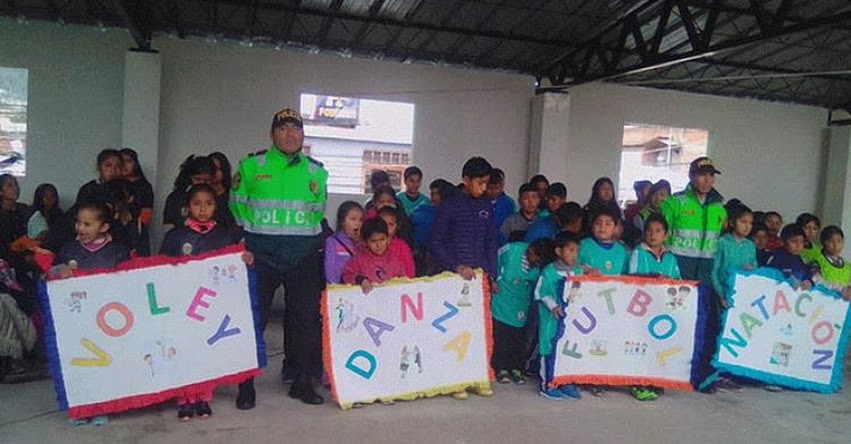 Policías de Pasco dictarán clases a niños en vacaciones útiles 2019 Policías de Pasco dictarán clases a niños en vacaciones útiles 2019