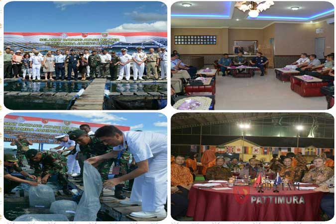 Atase Pertahanan Thailand Puji Program Prioritas Kodam XVI/Pattimura Ambon, Malukupost.com - Atase Pertahanan dari Kedutaan Besar Thailand untuk Indonesia, GPCAPT Prapas Sornchaidee memuji program prioritas Kodam XVI/Pattimura yang disebut Emas Hijau dan Emas Biru yang memberdayakan Sumber Daya Alam (SDA) Provinsi Maluku. "Program Emas Biru dan Emas Hijau yang digagas oleh Pangdam XVI/Pattimura Mayjen TNI Doni Monardo sangat luar biasa sekali untuk meningkatkan kesejahteraan masyarakat," katanya di Ambon, Rabu (3/5).