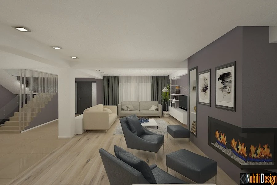 Design interior living modern casa Constanta - Design interior case moderne