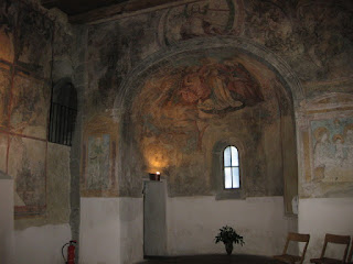 Frescoes inside the Peterskirche, Lindau, Germany