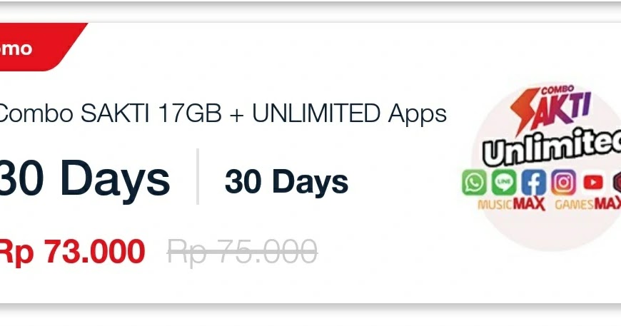 Cara Mengaktifkan Paket Combo Sakti Telkomsel 17gb Unlimited Apps Inovasi Kecilku