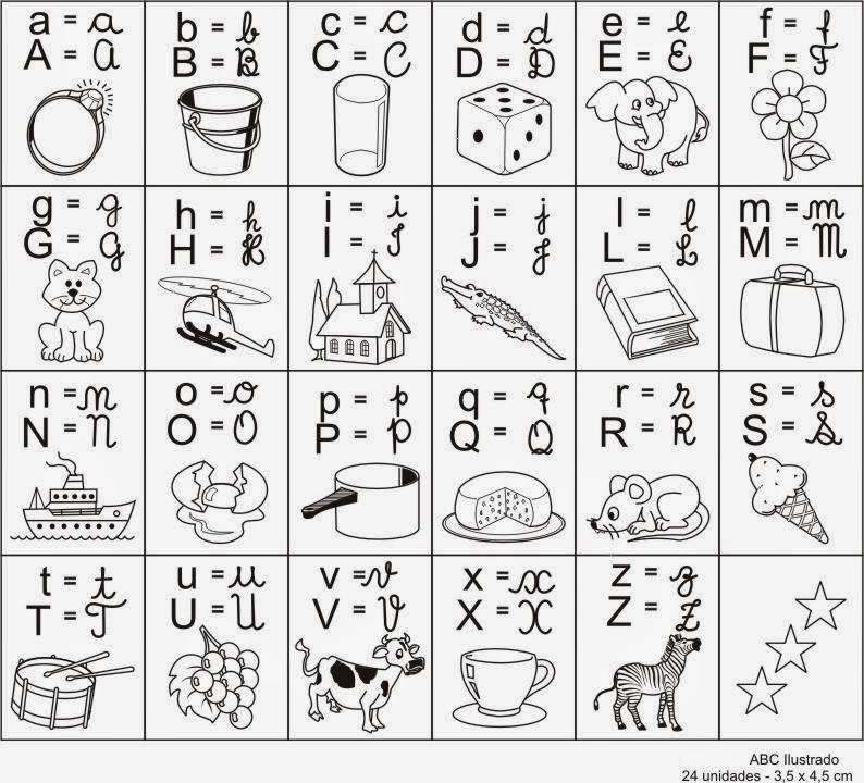 Desenhos de Alfabeto para Colorir e Imprimir Desenhos para Colorir e