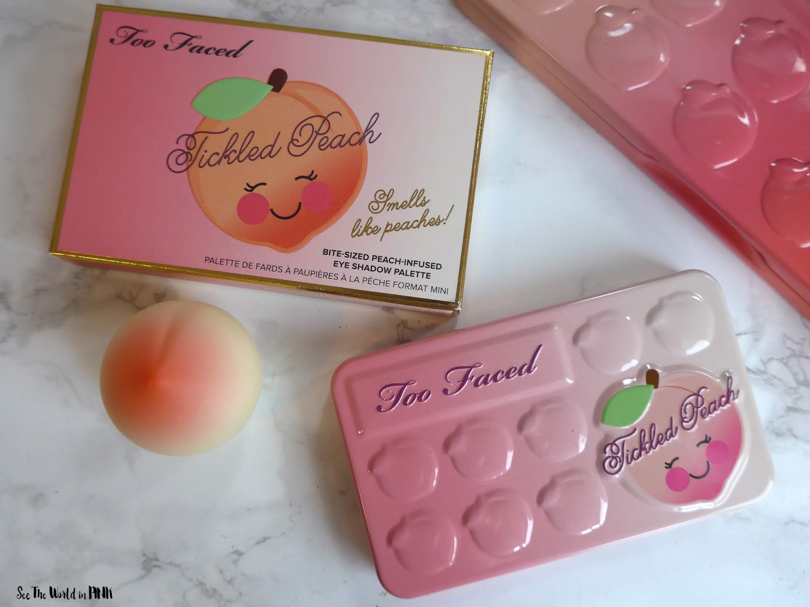Too Faced Tickled Peach Mini Eyeshadow Palette ~ Swatches, Eye Look, Sweet Peach Comparison, and Review! 