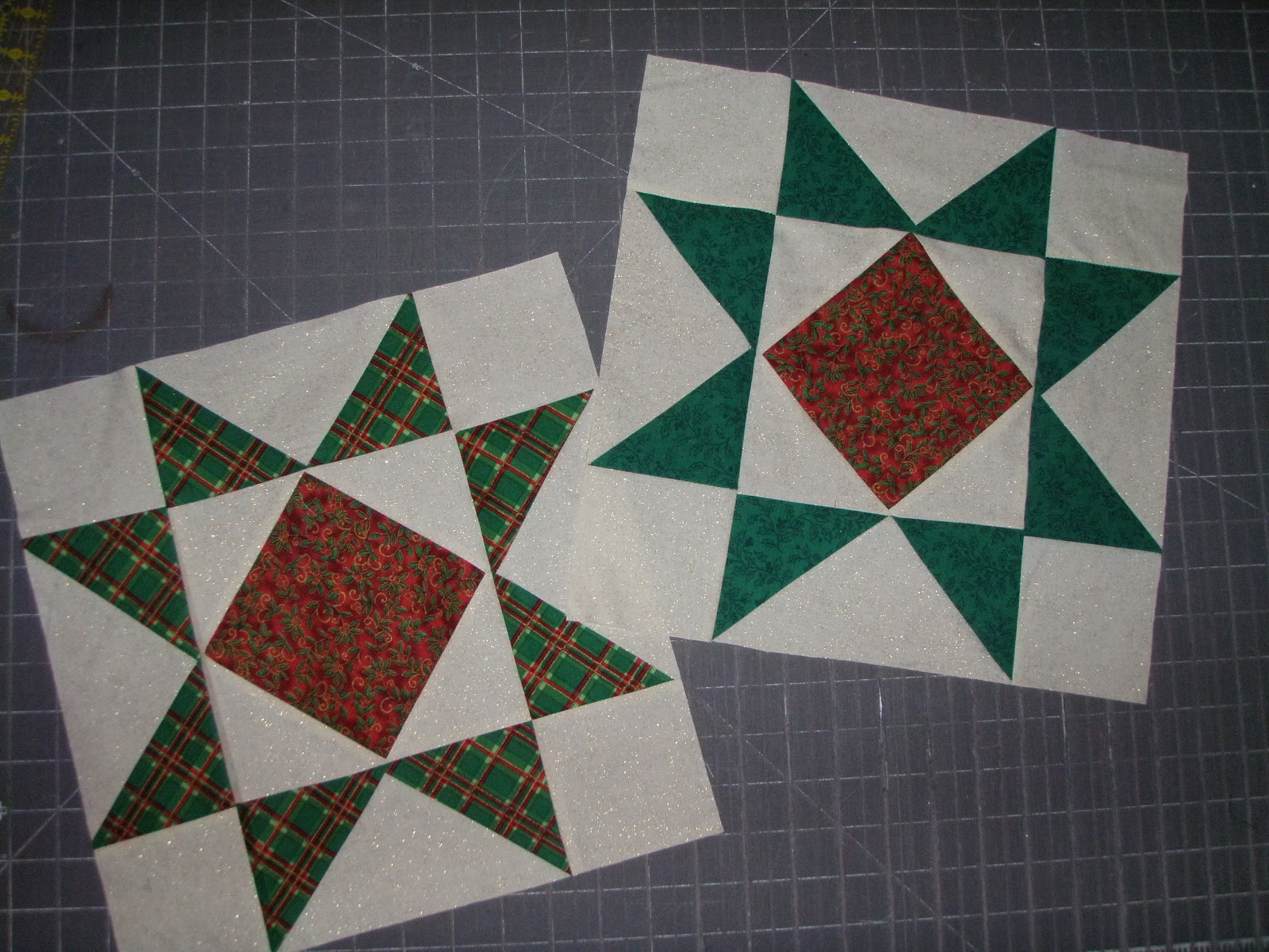 Quilting with Calicos Crystal Star Swap blocks