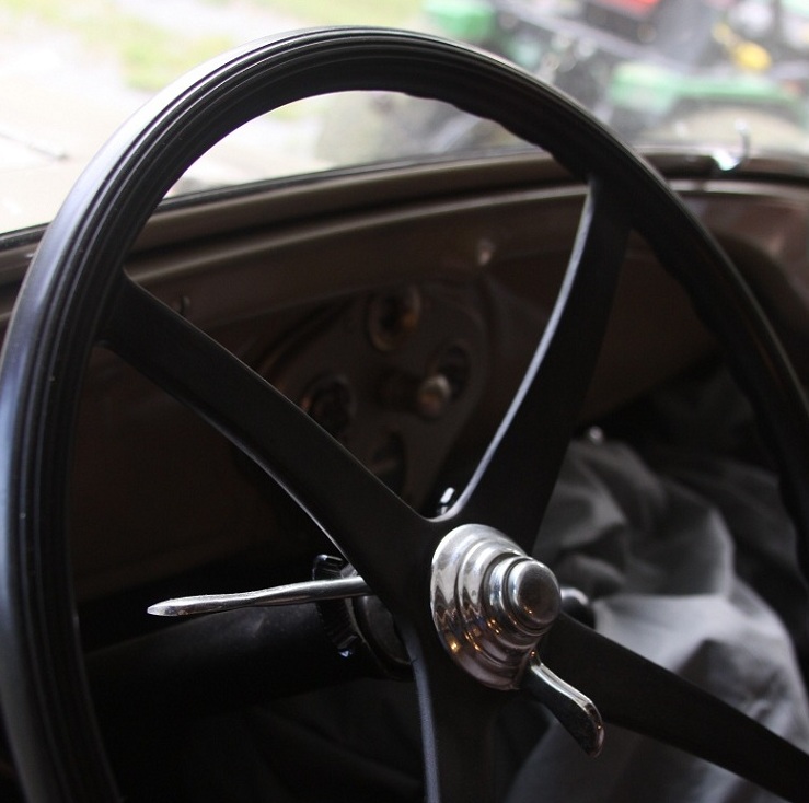 The Model A Ford, Henry and That Era 1929 model a steering wheel