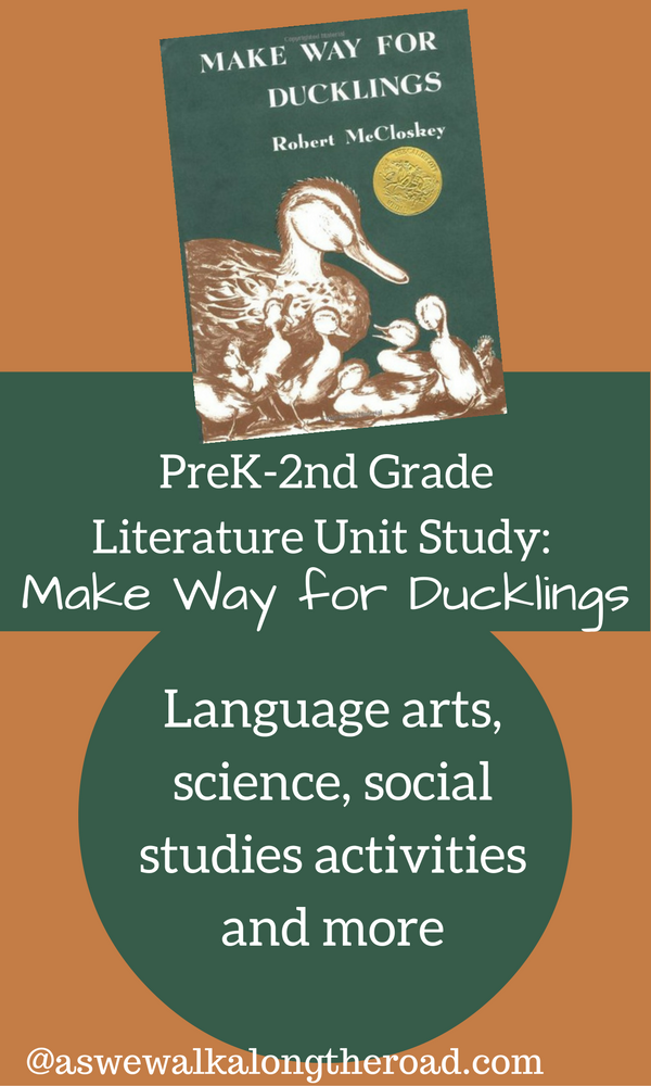 Literature unit study for Make Way for Ducklings Literature unit study for Make Way for Ducklings