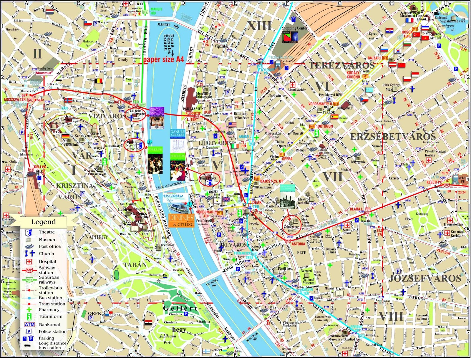 Mapas de Budapeste - Hungria | MapasBlog