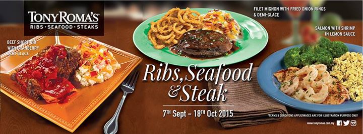 Tony Roma's | Menu Ribs, Seafood & Steak | AYUE IDRIS