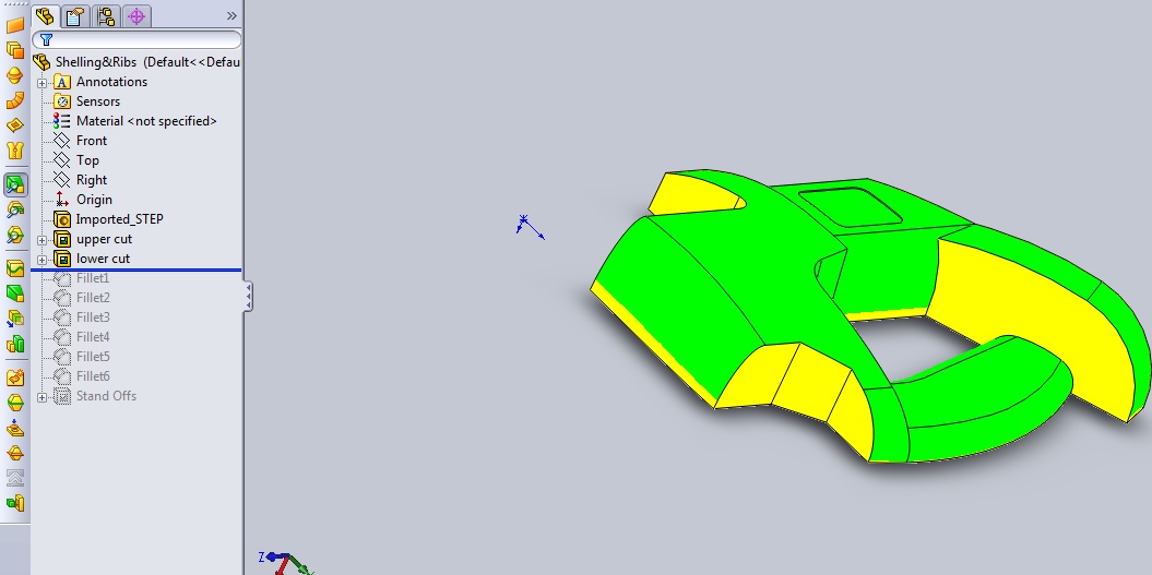 Solidworks tutorial make draft analysis for product then draft it for