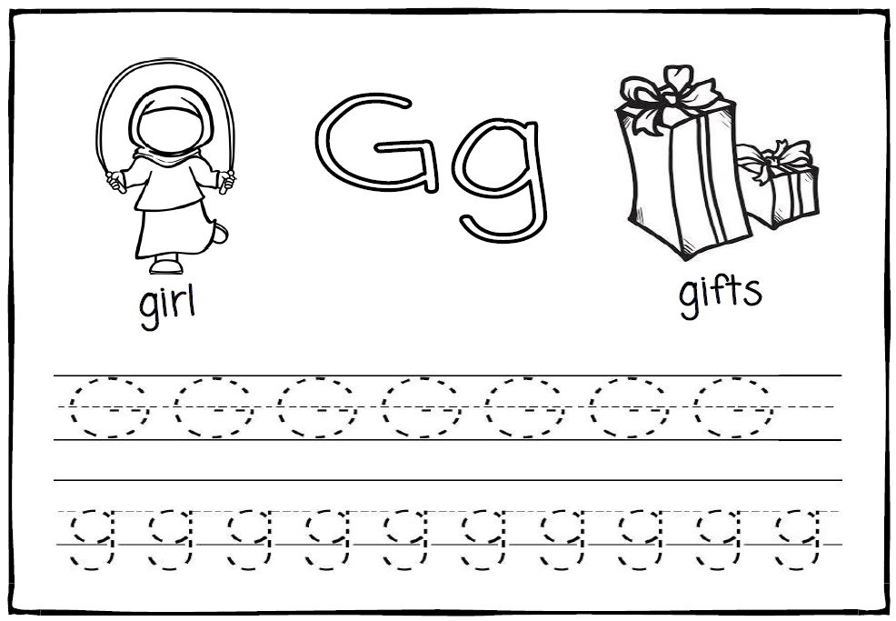 Iman's Home-School: My Letter Gg Activity Pack