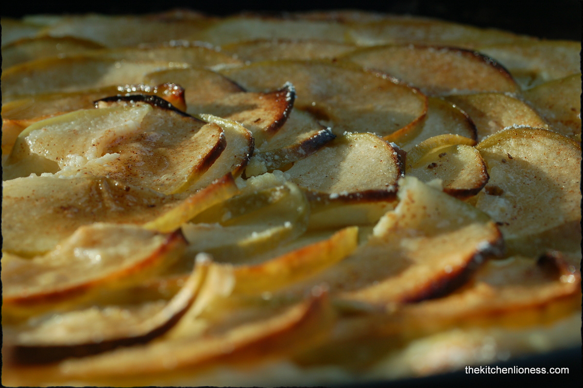The Kitchen Lioness: Tarte Flambée Sucrée with Apples &amp; Cinnamon Sugar ...