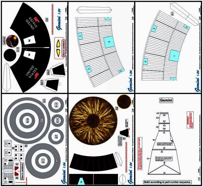PAPERMAU Moon Landing 50th Anniversary Gemini Command And Service