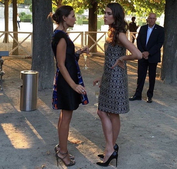 Charlotte Casiraghi and Virginie Ledoyen attend Montblanc Boheme Event Paris at Orangerie Ephemere 