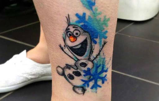 Estes flocos de neve aquarela