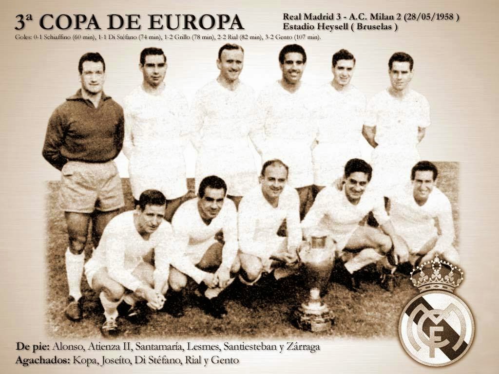 Tercera Copa de Europa del Real Madrid 19571958 LA TRASTOTECA