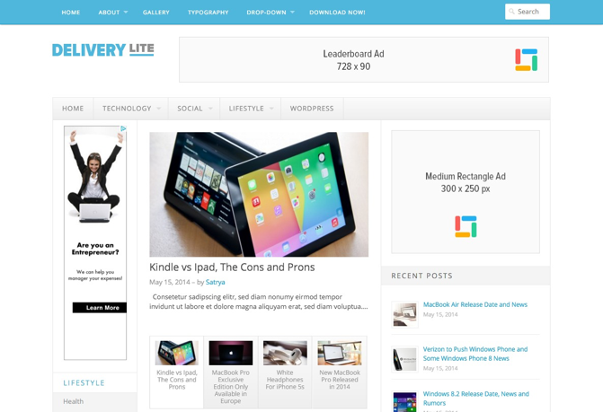 Deliverylite Premium Theme Deliverylite Premium Theme