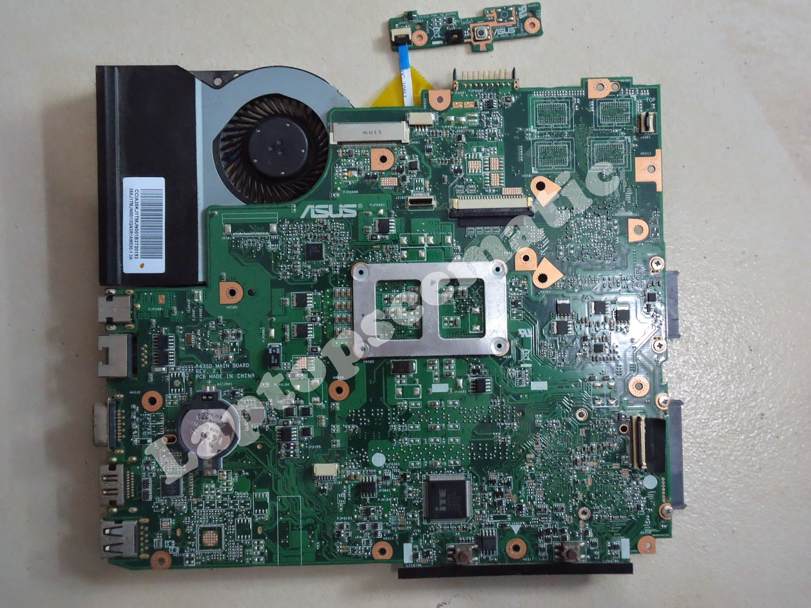 Motherboard asus A43E Board Code K43SD Rev 2.1 Laptop bios schematic