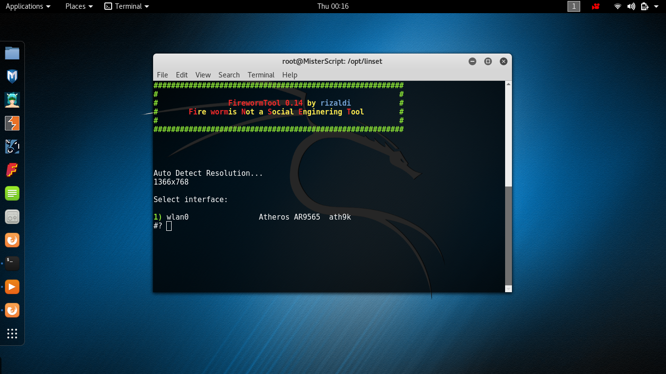 Installl linset di kali linux rolling 2016.2