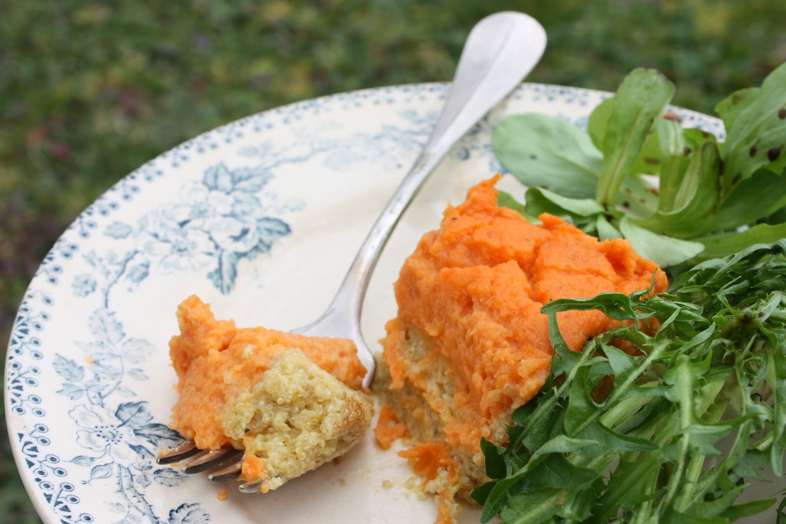 cocotte chlorophylle Duo carotte, patate toute douce sur lit d