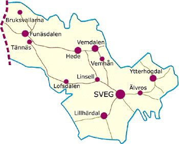 Karta över Härjedalen Regionen | Karta över Sverige, Geografisk, Fysisk