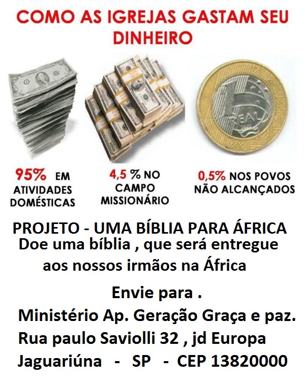 PROJETO - UMA BÍBLIA PARA ÁFRICA