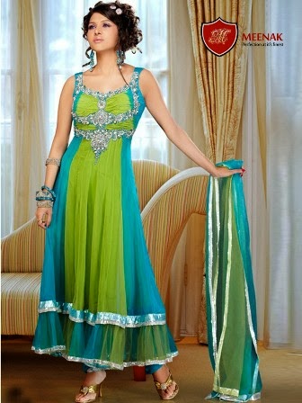 green suit for mehndi function