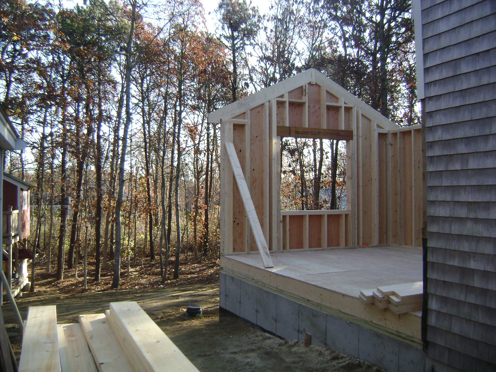 The Last Hideout Family Room Addition Foundation and Framing