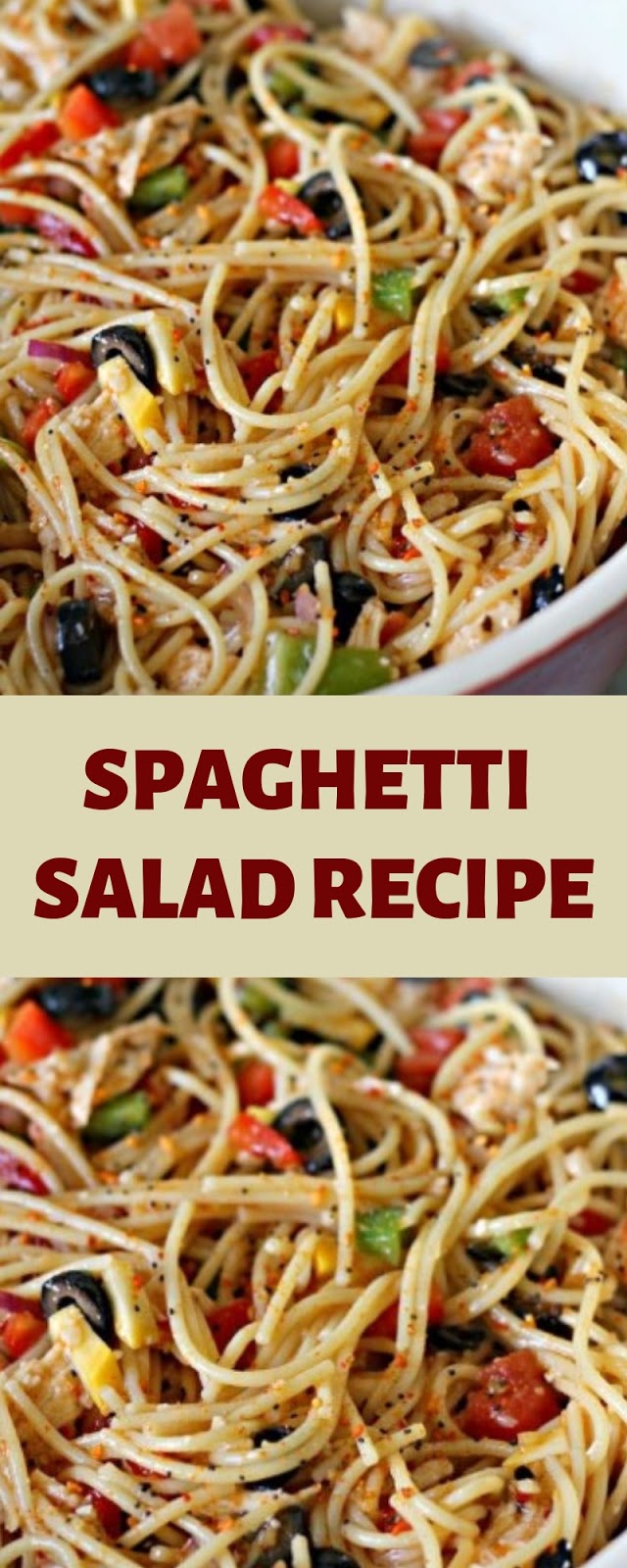 SPAGHETTI SALAD RECIPE SPAGHETTI SALAD RECIPE