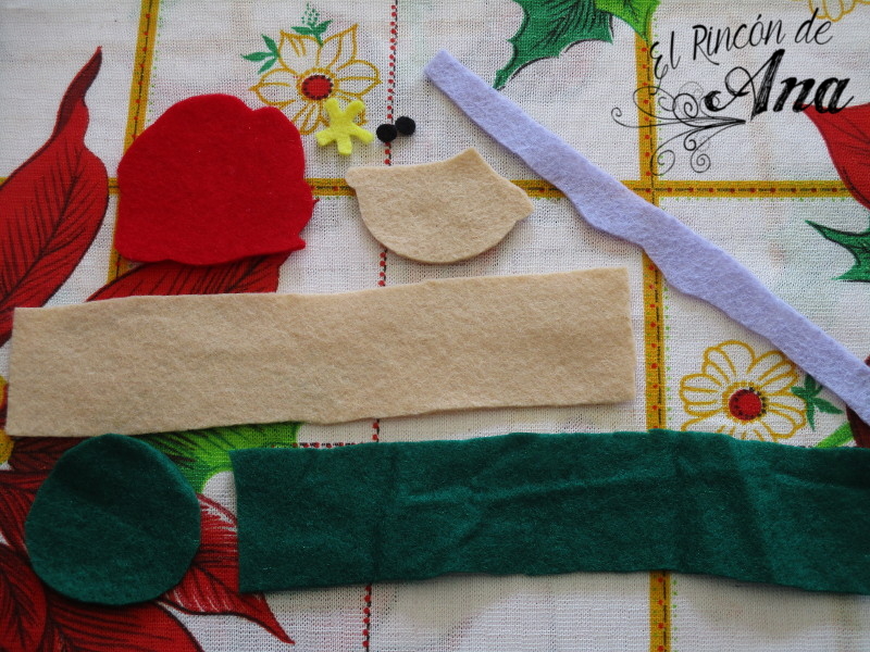 Tsum tsum de fieltro para decorar en navidad