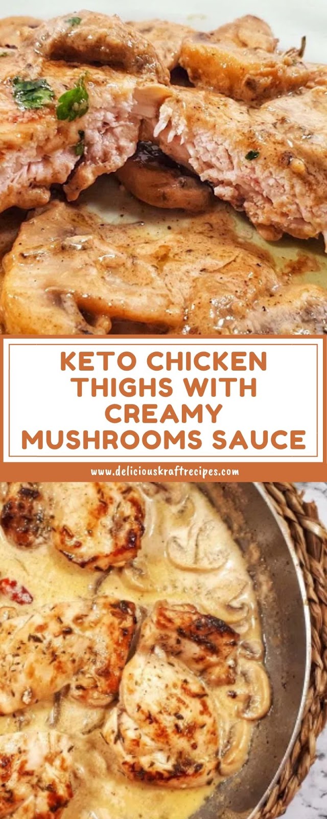 KETO CHICKEN THIGHS WITH CREAMY MUSHROOMS SAUCE KETO CHICKEN THIGHS WITH CREAMY MUSHROOMS SAUCE