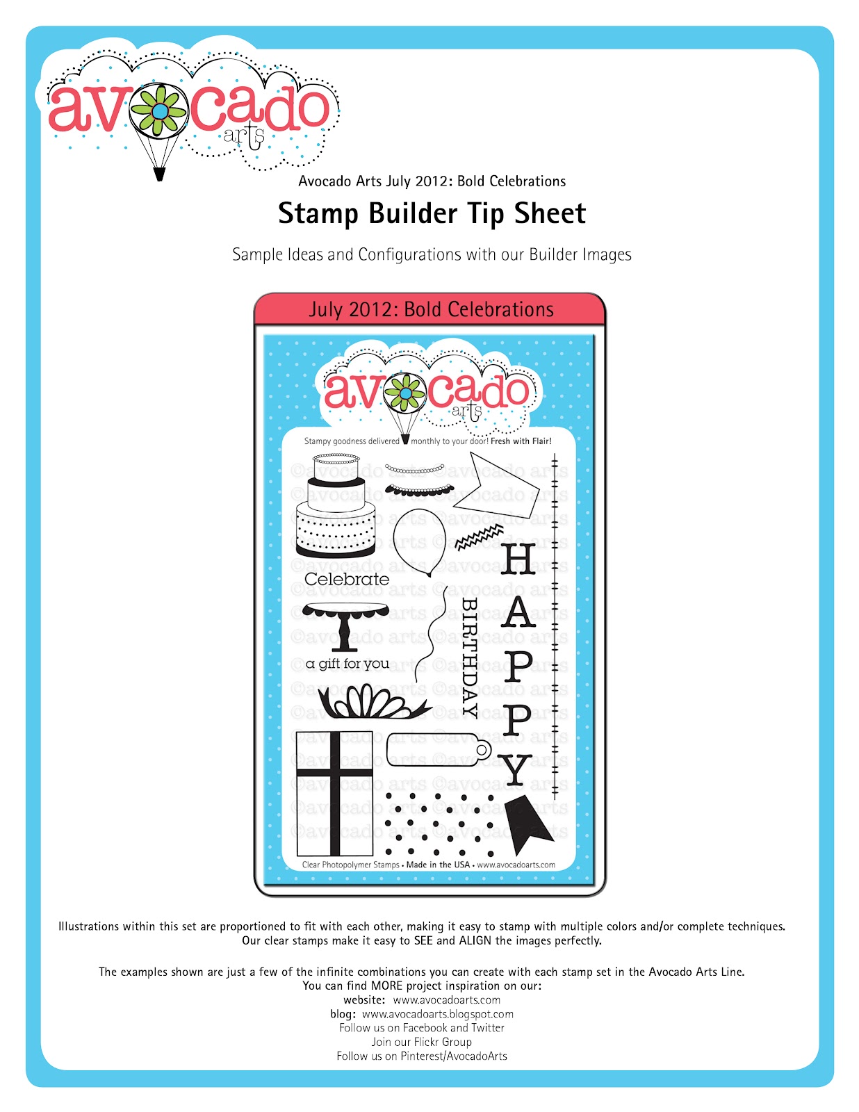 Avocado Arts Introducing Avocado Arts "Stamp Builder Tip Sheets"