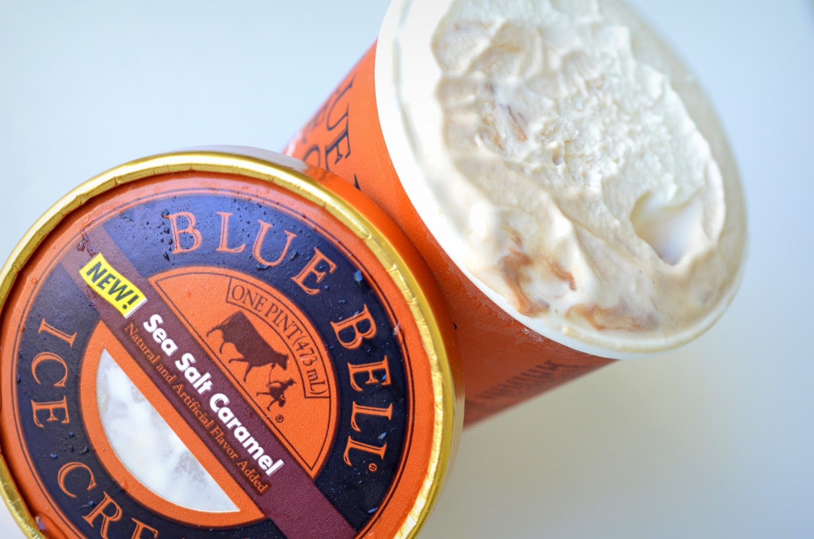 food and ice cream recipes REVIEW Blue Bell Sea Salt Caramel