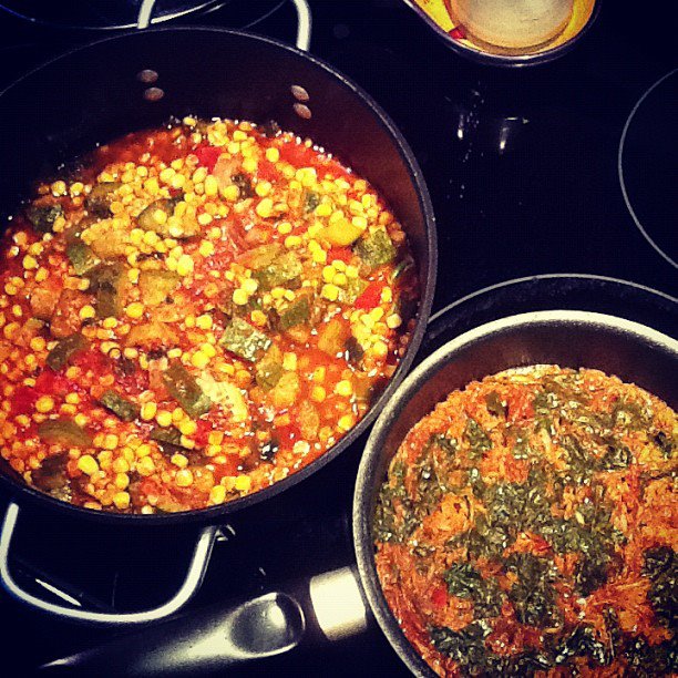 Poetry & Broken Stars Roasted Calabaza and Elote with Mexican herb rice