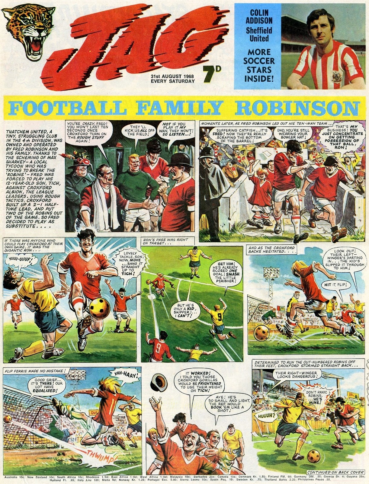 *KAZOOP !! FOOTBALL THEME IN BRITISH HUMOUR COMICS TO CELEBRATE EURO
