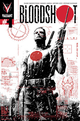 Bloodshot #1 Comic Book Cover Artwork by Valiant Comics x David Aja