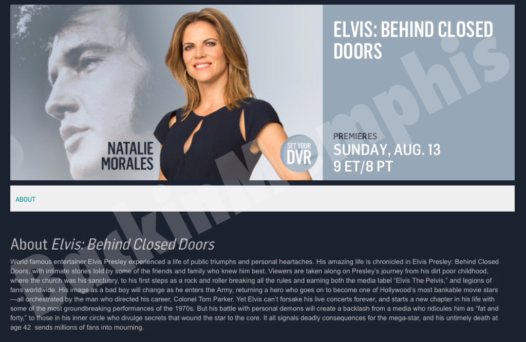 Backinmemphis Elvis Behind Closed Doors On Reelz Channel August