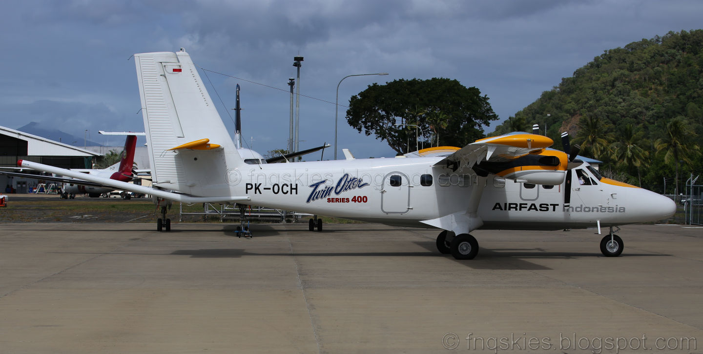 Far North Queensland Skies: Air Fast Indonesia Twin Otter PK-OCH arrives