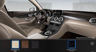 Màu nội thất Mercedes GLC 300 4MATIC 2019 Nội thất Mercedes GLC 300 4MATIC 2019 màu Vàng Silk 225