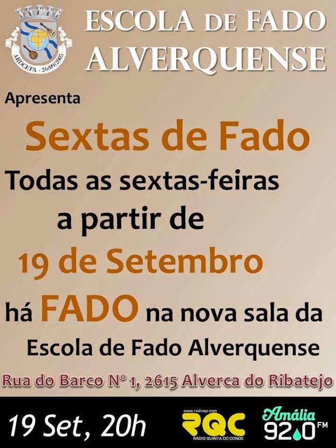 SEXTAS DE FADO - 19 de SETEMBRO