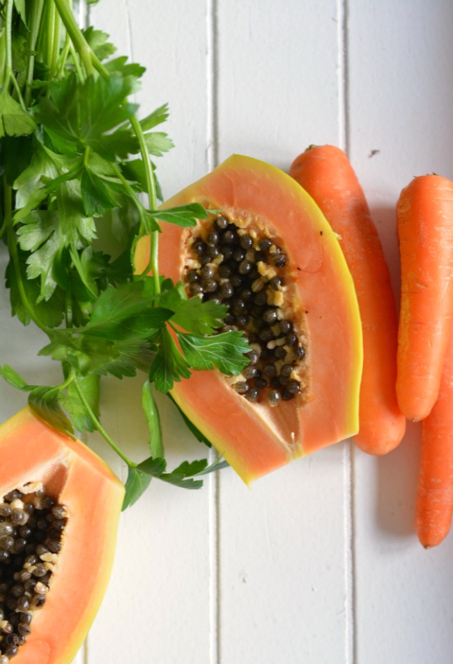 Duni's Studio Papaya Carrot Breakfast Smoothie